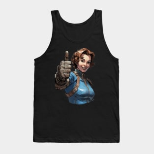 Vault Girl Thumbs Up Wasteland Tank Top